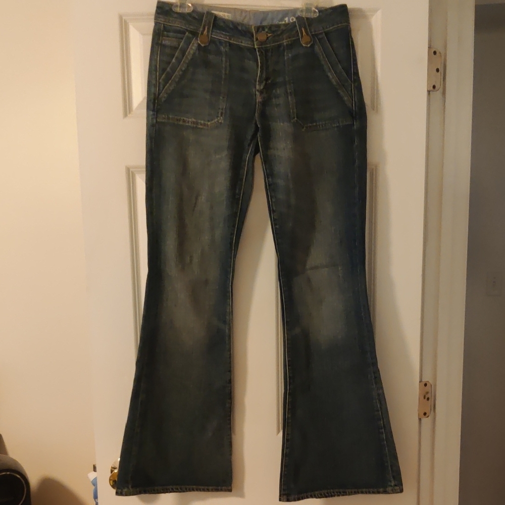 GAP Women's Flare Jeans in Dark Blue